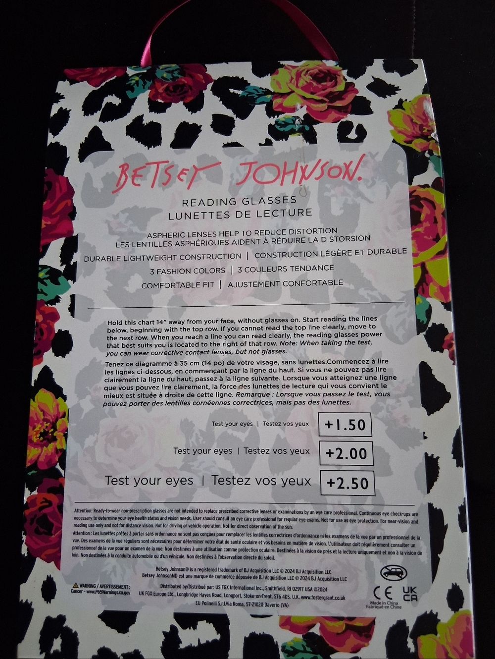 Betsey Johnson Reading Glasses - Picture 2 of 2